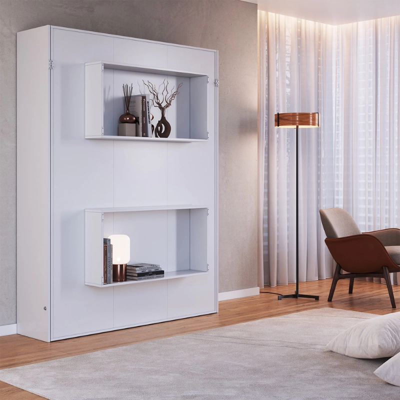 Cama Plegable 2 Plazas Blanco - Imagen 3
