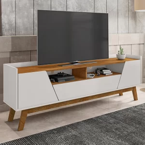 rack tv floren blanco invierno canela tv hasta 70´´